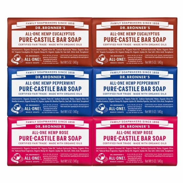 Plastic-free bar soap comes in a variety of natural fragrances